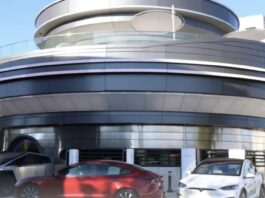 Tesla’s first retro-futuristic diner and drive-in